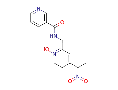 N-[(E,2Z)-4-ethyl-2-hydroxyimino-5-nitrohex-3-enyl]pyridine-3-carboxamide