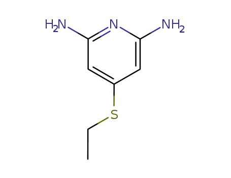 Molecular Structure of 18960-90-2 (4-(ethylsulfanyl)pyridine-2,6-diamine)