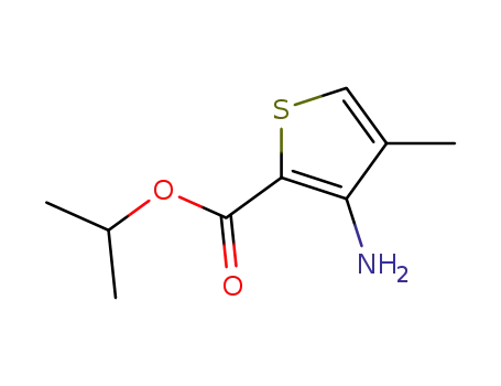 Molecular Structure of 190375-16-7 (2-Thiophenecarboxylicacid,3-amino-4-methyl-,1-methylethylester(9CI))