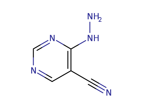 5-Pyrimidinecarbonitrile, 4-hydrazino- (8CI)