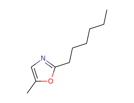 Molecular Structure of 16400-62-7 (2-Hexyl-5-methyloxazole)