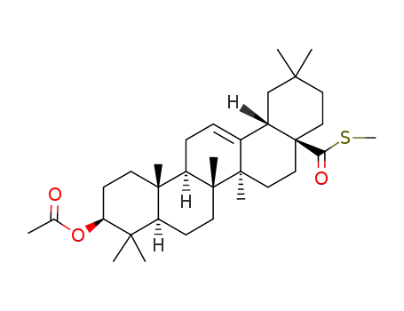 3β-acetoxy-oleanene-(12)-thioic acid-(28)-<i>S</i>-methyl ester