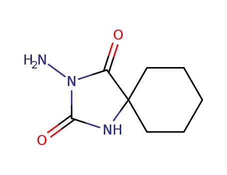 Molecular Structure of 16252-63-4 (3-AMINO-1,3-DIAZA-SPIRO[4.5]DECANE-2,4-DIONE)