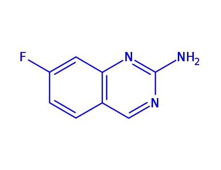 Molecular Structure of 190274-01-2 (2-Amino-7-fluoroquinazoline)