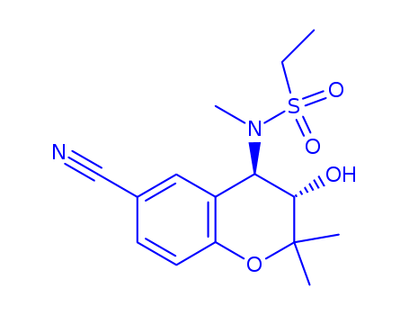 (-)-[3R,4S]-ChroManol 293B;N-[(3R,4S)-6-Cyano-3,4-dihydro-3-hydroxy-2,2-diMethyl-2H-1-benzopyran-4-yl]-N-MethylethanesulfonaMide
