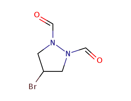 Molecular Structure of 162887-23-2 (4-Bromo-1,2-pyrazolidinedicarboxaldehyde)