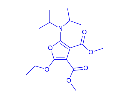 Molecular Structure of 162789-68-6 (3,4-Furandicarboxylic  acid,  2-[bis(1-methylethyl)amino]-5-ethoxy-,  dimethyl  ester  (9CI))
