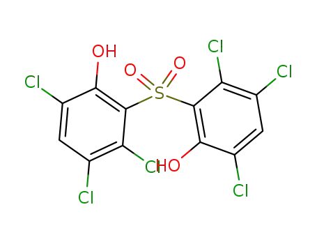 Molecular Structure of 1638-41-1 (PHENOL,2,2'-SULFONYLBIS[3,4,6-TRICHLORO]-)