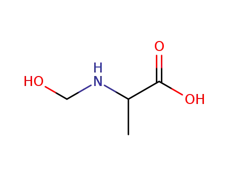 Molecular Structure of 19026-60-9 (L-Alanine, N-(hydroxymethyl)- (9CI))