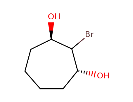 Molecular Structure of 74676-69-0 (2β-bromo-1α,3β-dihydroxycycloheptane)