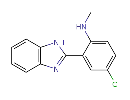 Molecular Structure of 16367-95-6 (2-(1H-benzimidazol-2-yl)-4-chloro-N-methylaniline)