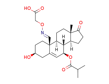 프로판산, 2-메틸-, (3베타,7베타,19E)-19-[(카르복시메톡시)이미노]-3-하이드록시-