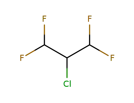 Molecular Structure of 19041-02-2 (Propane, 2-chloro-1,1,3,3-tetrafluoro-)