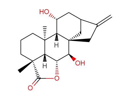 Molecular Structure of 52475-73-7 (7β,11α-dihydroxykaurenolide)