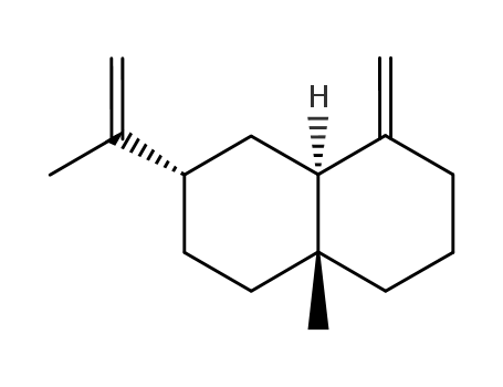 Molecular Structure of 473-12-1 ((4aR,7S,8aS)-7-Isopropenyl-4a-methyl-1-methylene-decahydro-naphthalene)