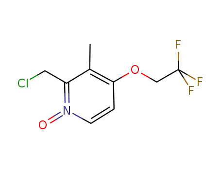 2-chloromethyl-3-methyl-4-(2,2,2-trifluoroethoxy)pyridine-1-oxide