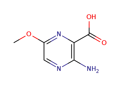 Molecular Structure of 16312-52-0 (3-AMINO-6-METHOXYPYRAZINE-2-CARBOXYLIC ACID)