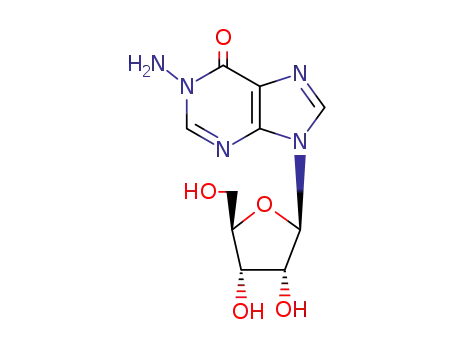 Molecular Structure of 19029-66-4 (1-Aminoinosine)