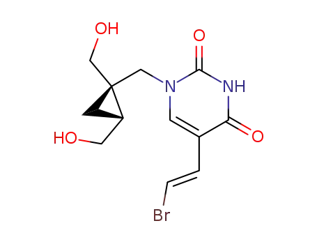 1-[1(S),2(R)-Bis(hydroxymethyl)cyclopropylmethyl]-5-[2(E)-bromovinyl]uracil