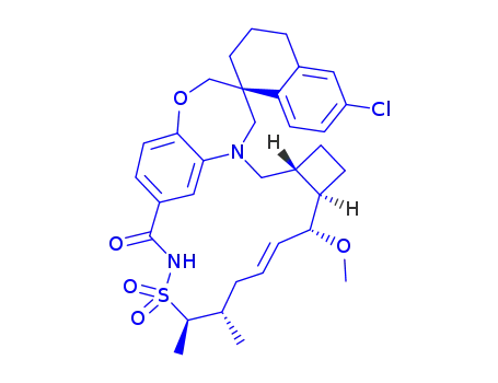 (1S,3’R,6’R,7’R,8’E,11’S,12’R)-6-chloro-7'-methoxyl-11',12'-dimethyl-3,4-dihydro-2H,15’H-spiro[naphthalene-1,22’-[20]oxa[13]thia[1,14]diazatetracyclo[14.7.2.03,6.019,24]pentacosa[8,16,18,24]tetraen]-15'-one-13',13'-dioxide