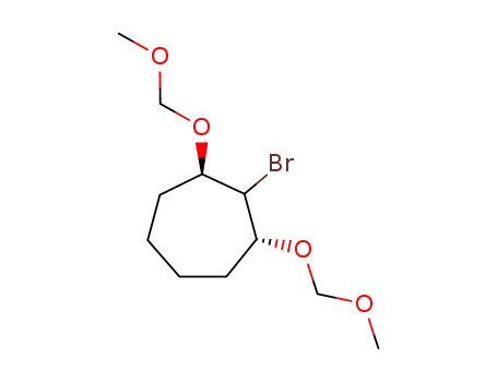 Molecular Structure of 74676-70-3 (2β-bromo-1α,3β-bis(methoxymethoxy)-cycloheptane)