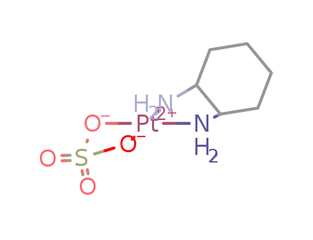 Molecular Structure of 61593-75-7 (1,2-diaminocyclohexyl platinum sulfate)
