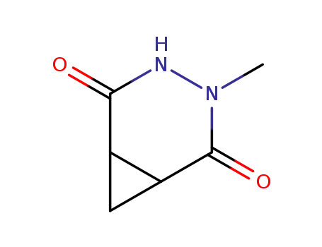 Molecular Structure of 188825-42-5 (3,4-Diazabicyclo[4.1.0]heptane-2,5-dione,3-methyl-(9CI))