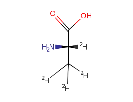Molecular Structure of 18806-29-6 (L-Alanine-2,3,3,3-d4)