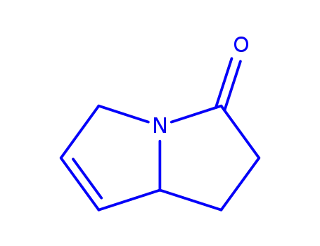 Molecular Structure of 163106-46-5 (3H-Pyrrolizin-3-one,1,2,5,7a-tetrahydro-(9CI))