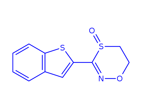 1,4,2-Oxathiazine,3-benzo[b]thien-2-yl-5,6-dihydro-, 4-oxide