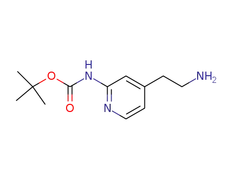 Molecular Structure of 190189-67-4 (TERT-BUTYL [4-(2-AMINOETHYL)PYRIDIN-2-YL]CARBAMATE)