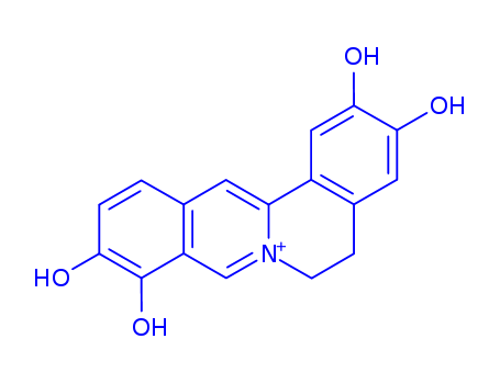 Dibenzo[a,g]quinolizinium,5,6-dihydro-2,3,9,10-tetrahydroxy-