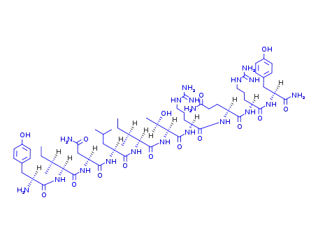 Molecular Structure of 163887-48-7 (H-D-TYR-ILE-ASN-LEU-ILE-D-THR-ARG-GLN-ARG-D-TYR-NH2)