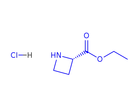 Molecular Structure of 96287-28-4 ((S)-Azetidine-2-carboxylic acid ethyl ester hydrochloride)