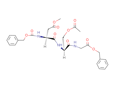 methyl 3-[[2-acetyloxy-1-(phenylmethoxycarbonylmethylcarbamoyl)ethyl]carbamoyl]-3-phenylmethoxycarbonylamino-propanoate cas  16295-93-5