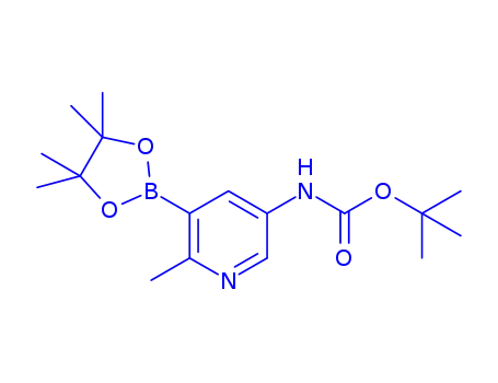 (5-boronic acid-6-methylpyridin-3-yl)carbamic acid tert-butyl ester