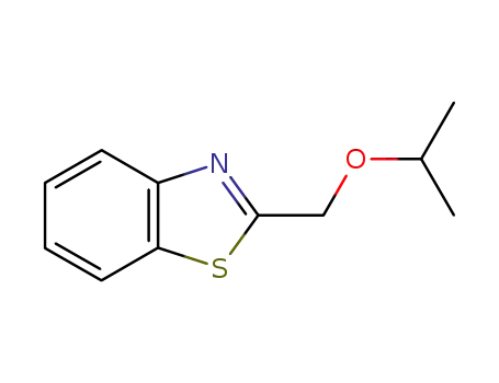 Molecular Structure of 190384-95-3 (Benzothiazole, 2-[(1-methylethoxy)methyl]- (9CI))