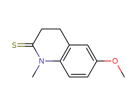 2(1H)-Quinolinethione,  3,4-dihydro-6-methoxy-1-methyl-