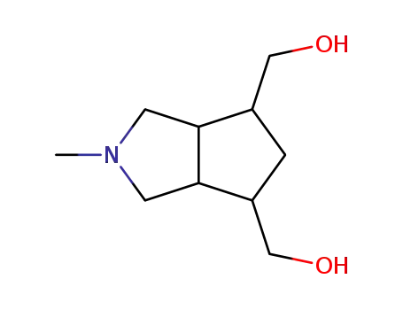 Molecular Structure of 18853-60-6 (Cyclopenta[c]pyrrole-4,6-dimethanol, octahydro-2-methyl- (8CI))