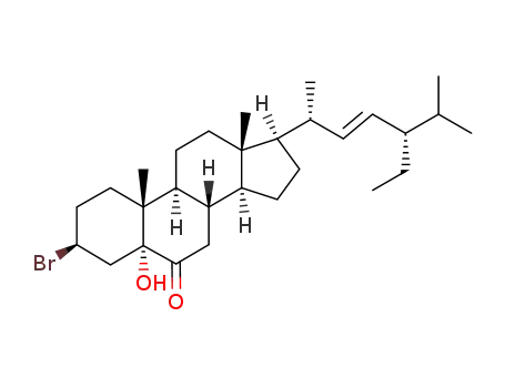 (22E)-3β-bromo-5-hydroxy-5α-stigmast-22-en-6-one