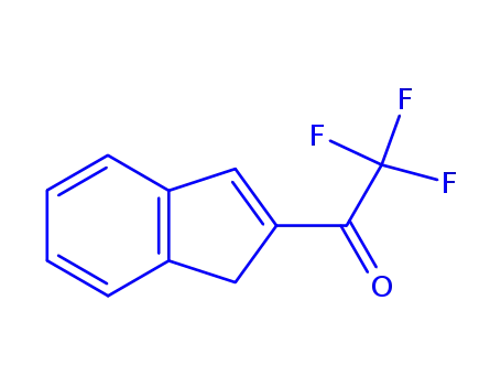 Molecular Structure of 163882-68-6 (Ethanone, 2,2,2-trifluoro-1-(1H-inden-2-yl)- (9CI))