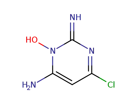 Molecular Structure of 34960-71-9 (6-AMINO-4-CHLORO-2-IMINO-2H-PYRIMIDIN-1-OL)