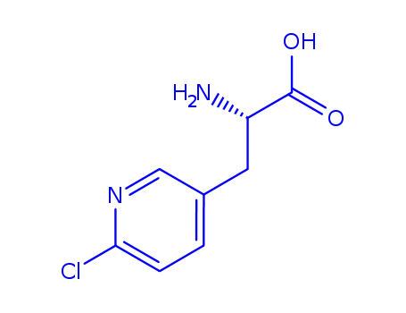 Molecular Structure of 188916-07-6 (3-Pyridinepropanoicacid,-alpha--amino-6-chloro-(9CI))