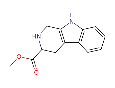 Molecular Structure of 16253-64-8 (2,3,4,9-TETRAHYDRO-1H-B-CARBOLINE-3-CARBOXYLIC ACID METHYL ESTER)