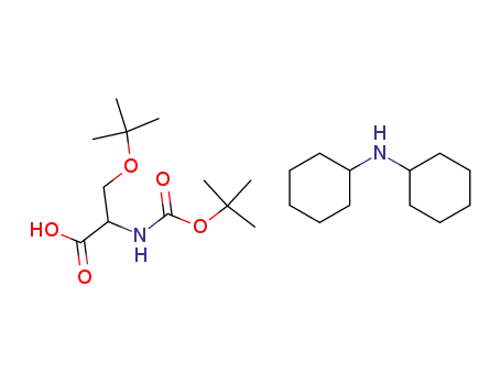 Molecular Structure of 18942-50-2 (Boc-O-tert-butyl-L-serine dicyclohexylamine salt)