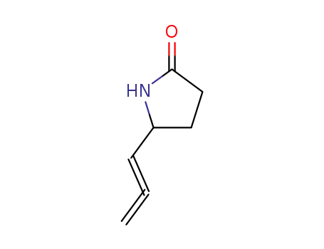 Molecular Structure of 89017-55-0 (2-Pyrrolidinone,5-(1,2-propadienyl)-(9CI))