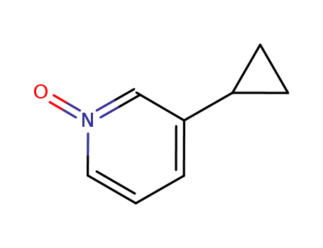 Molecular Structure of 188918-73-2 (Pyridine, 3-cyclopropyl-, 1-oxide (9CI))