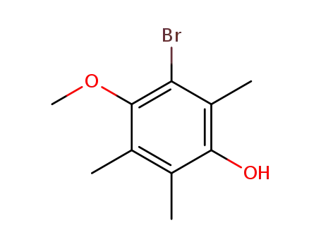 Molecular Structure of 18910-32-2 (3-bromo-4-methoxy-2,5,6-trimethylphenol)