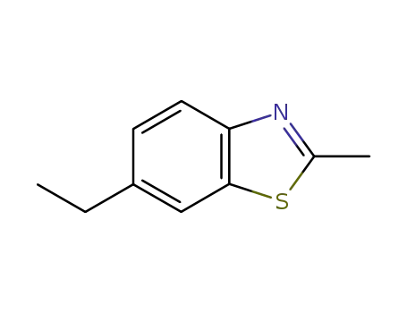 Molecular Structure of 18879-32-8 (Benzothiazole, 6-ethyl-2-methyl- (8CI))