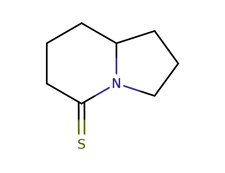 Molecular Structure of 190909-09-2 (5(1H)-Indolizinethione,  hexahydro-)